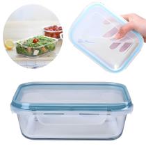 Kit 2Pças - Pote Vidro Quadrado Hermético Reforçado 1520 ML Kit 2Pças - Pote Vidro Quadrado Hermético Reforçado 1520 ML