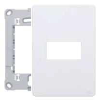 KIT 2Placa com suporte 4x2 1 Pos Composé Branco WAG