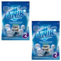 Kit 2u Pastilha Para Limpeza De Máquina Lava Louças Unik C/2