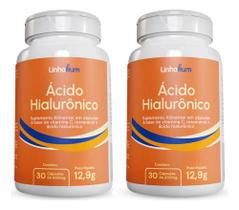 Kit 2un Ácido Hialurônico Capsulas 157mg Vitamina C Linhahum
