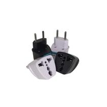 Kit 2un Adaptador Tomada Universal 10A Bivolt Europeu Brasil