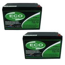 Kit 2un Bateria Estacionária 15Ah 12V Ciclo Profundo VRLA - Eco Power