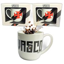 Kit 2Un Caneca Xícara Porcelana Reforçada 300Ml Café Chá