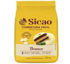 kit 2un Chocolate Cobertura Branca Sicao mais gotas 1kg