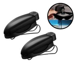 Kit 2Un Clips Porta Óculos Veicular Suporte Quebra Sol Carro Kit 2Un Clips Porta Óculos Veicular Suporte Quebra Sol Carro