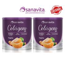 Kit 2un Colágeno Skin - Sanavita - Tangerina - 300g