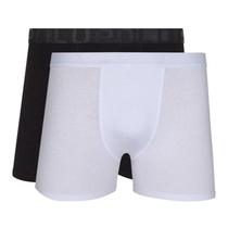 Kit 2UN Cueca Boxer Algodão Elastano Elastico Acetinado Lupo