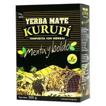 Kit 2un Erva Mate Tereré Sabor Menta e Boldo Kurupí 500g