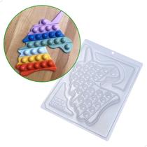 KIT (2un) Forma BWB de Acetato para Chocolate com Silicone cod 10272 POPIT Unicórnio