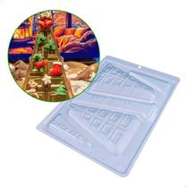KIT (2un) Forma de Acetato para Chocolate com Silicone TABLETE ÁRVORE 110g cod 10316 BWB