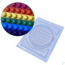 Kit 2un Forma para Chocolate POPIT Redondo 3 Partes Silicone BWB Original cod 10271