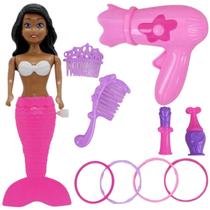 Kit 2Un infantil brinquedo menina boneca a corda nada verdade banheira piscina articulada mais beleza fashion Kit 2Un infantil brinquedo menina boneca a corda nada verdade banheira piscina articulada mais beleza fashion