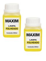Kit 2Un Limpa Chapeados Folheado Semijóia Maxim 250Ml Grande