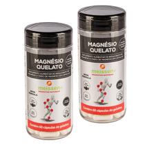 Kit 2un Magnésio Quelato Meissen 60 Cápsulas 433mg