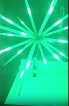 KIT 2UN Ouriço Estrela Sputnik 180 Led 20 Bastões Festa, Aniversários, Eventos, Natal, Reveillon