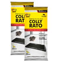 Kit 2un Par De Armadilha Adesiva De Cola para Ratos Colante Adesivo Armadilha