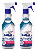 Kit 2un Passa Fácil Zulu Perfumes 500ml Desamassa Sem Ferro