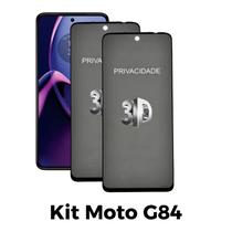 Kit 2UN Película 3D Privacidade de Vidro para Motorola Moto G84