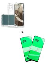 Kit 2UN Película 9D de Cerâmica + Capinha Anti Choque TPU para Moto G86 5G