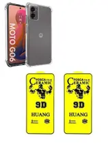 Kit 2UN Película Cerâmica Fosca Matte + Capa Silicone TPU Para Moto G06