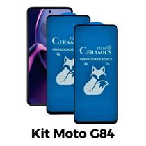 Kit 2UN Película Cerâmica Fosca Privacidade para Motorola Moto G84