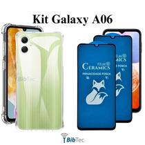 Kit 2UN Película Fosca Privacidade + 1UN Capa Anti Choque para Samsung Galaxy A06