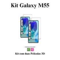 Kit 2UN Película Frontal de Vidro 3D para Samsung Galaxy M55 5G