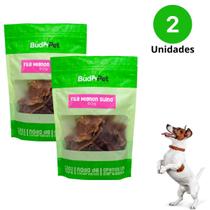 Kit 2un Petisco Para Cães Gatos Budopet Filé Mignon Suíno 80g