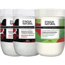 Kit 2un pimenta negra 1un creme termoativo ecodágua natural