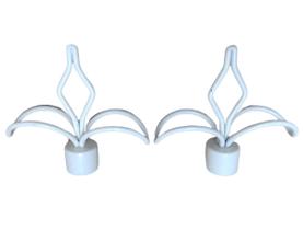Kit 2un Ponteira em aço para varão de cortina, modelo flor líz 28mm