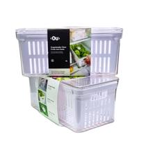 Kit 2Un Pote Organizador Geladeira Salada Frutas E Verduras