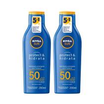 Kit 2un Protetor Solar Nivea Sun Protect FPS50 200ml - Nivea Kit 2un Protetor Solar Nivea Sun Protect FPS50 200ml - Nivea