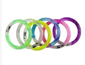 Kit 2Un Pulseira De Iluminação Acrílica Led A Bateria Unisex