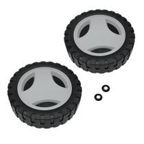 Kit 2un Roda Maior 170mm e Calota e Anel Compatível com Cortador de Grama Tramontina CE35P 79661/151