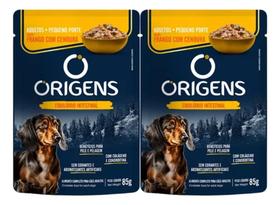 Kit 2un Sachê Origens Cães Adulto Pequeno Sabor Frango 85g