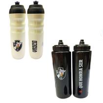 Kit 2Un Squeeze Térmica 550Ml/950Ml Garrafa Branca Preto Kit 2Un Squeeze Térmica 550Ml/950Ml Garrafa Branca Preto