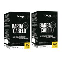 Kit 2un Suplemento Alimentar Barba e Cabelo 60Cps - Duom Kit 2un Suplemento Alimentar Barba e Cabelo 60Cps - Duom