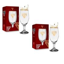 Kit 2Un Taça Windsor 330Ml Vidro Vinho Cerveja Time São Kit 2Un Taça Windsor 330Ml Vidro Vinho Cerveja Time São