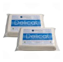 Kit 2un Travesseiro Espuma Delicat Macio Adaptável Confortável Antialérgico Antiácaro Kit 2un Travesseiro Espuma Delicat Macio Adaptável Confortável Antialérgico Antiácaro