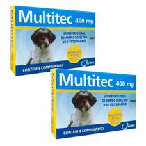 Kit 2Un. Vermífugo Multitec 400Mg Cães Até 5 Kg Syntec 4