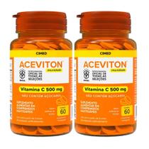 Kit 2Un Vitamina C Aceviton Imunidade 60 Comprimidos - Cimed Kit 2Un Vitamina C Aceviton Imunidade 60 Comprimidos - Cimed