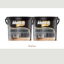 Kit 2und Cimento Queimado Maza Platiana 5,6kg Premium