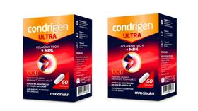 Kit 2uni Condrigen Ultra (colágeno tipo 2 + MDK) 60 cáps - MaxiNutri