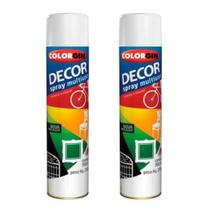 Kit 2uni Decor spray multiuso Branco 360ml - Colorgin