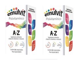 Kit 2uni Emulvit Polivitamínico A-Z (2x 60 comp.) - Kester Pharma