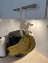 Kit 2uni Fruteira Suspensa Macaco Porta Banana Cozinha