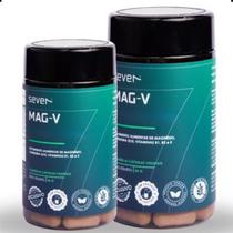 kit 2uni magnésio coenzima Q10 vitaminas E, B1 B2 Mag-v 120 Cap com vitaminas E,B1, B2 ótimo para dores enxaqueca crises fortes controle satisfatório - Seven Nutrição