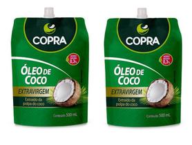 Kit 2uni Óleo de Coco Extravirgem 500ml pouch - Copra