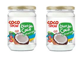 Kit 2uni Óleo de Coco Extravirgem Coco Show 500ml - Copra