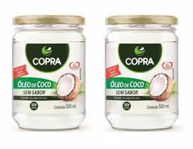 Kit 2uni Óleo de Coco sem sabor 500ml - Copra